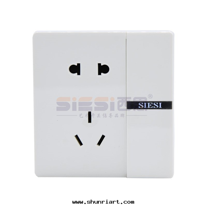 10A二(èr)三(sān)极(jí)插座带(dài)單控開(kāi)關(guān)
