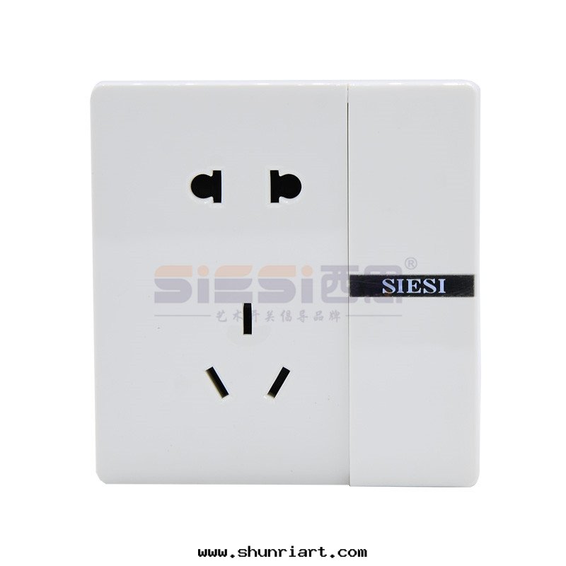 10A二(èr)三(sān)极(jí)插座带(dài)單控開(kāi)關(guān)