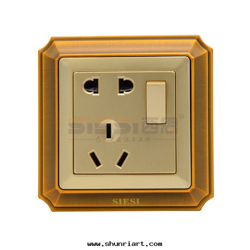 10A二(èr)三(sān)极(jí)插座带(dài)單控開(kāi)關(guān)