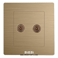 一(yī)位(wèi)两(liǎng)孔音(yīn)響插座