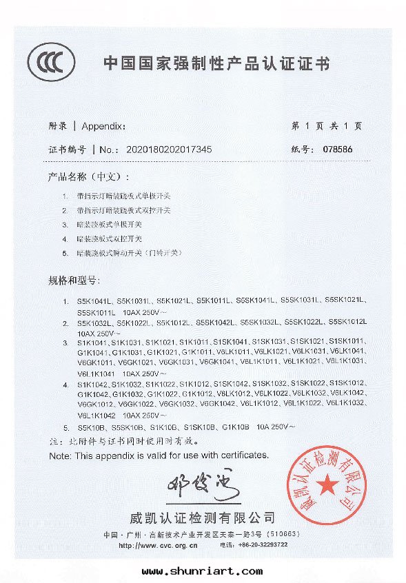 国家(jiā)強(qiáng)制性(xìng)産品認證證书